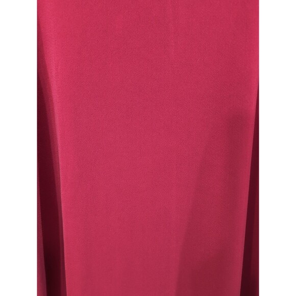 Lauren Ralph Lauren Blouse Women's Size XL Red Flowy Flare Long Sleeve Elegant - Picture 16 of 16